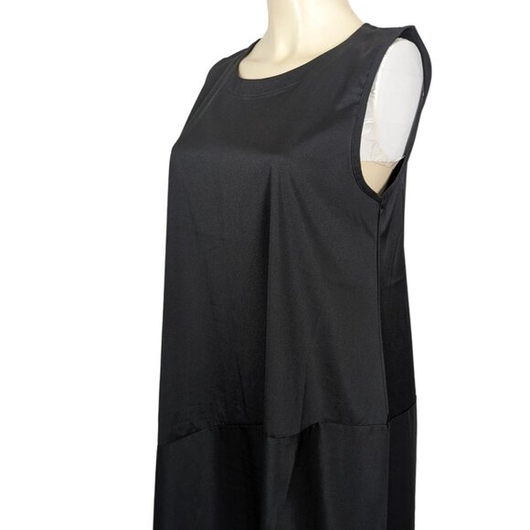 LOUISE OROP sleeveless minimalist casual trapezoid black‎ dress size S / M - Picture 6 of 16